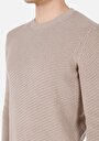 thumb-Afișați detalii pentru Pulover De Barbati Bej Regular Fit  Cl1072642