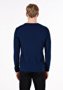 thumb-Afișați detalii pentru Pulover De Barbati Albastru Marin Regular Fit  Cl1072755
