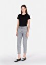 thumb-Afișați detalii pentru Blugi Gri Pentru Femei Mom Fit