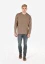 thumb-Afișați detalii pentru Pulover De Barbati Bej Comfort Fit  Cl1074024