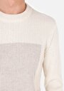 thumb-Afișați detalii pentru Pulover De Barbati Ecru Regular Fit  Cl1070837