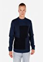 thumb-Afișați detalii pentru Pulover De Barbati Albastru Marin Regular Fit  Cl1070837