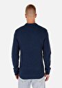 thumb-Afișați detalii pentru Pulover De Barbati Albastru Marin Regular Fit  Cl1070837