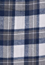 thumb-Afișați detalii pentru Cămașă Cu Gât În Carouri Cămașă Cu Mânecă Lungă Bleumarin Pentru Bărbați