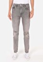 thumb-Afișați detalii pentru Blugi Gri Pentru Bărbați Slim Straight