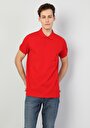 thumb-Afișați detalii pentru Tricou Polo Cu Maneca Scurta De Barbati Roşu Classic Fit  Cltkttshm0766200
