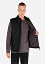 thumb-Afișați detalii pentru Vesta De Barbati Negru Slim Fit  Cl1071238