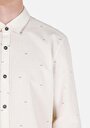 thumb-Afișați detalii pentru Camasa Cu Maneca Lunga De Barbati Ecru Slim Fit  Cl1067574