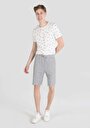 thumb-Afișați detalii pentru Short / Pantaloni Scurti De Barbati Gri Regular Fit  Cl1064564