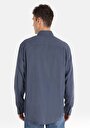 thumb-Afișați detalii pentru Camasa Cu Maneca Lunga De Barbati Albastru Comfort Fit  Cl1064676