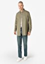 thumb-Afișați detalii pentru Camasa Cu Maneca Lunga De Barbati Kaki Comfort Fit  Cl1064676