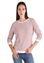 thumb-Afișați detalii pentru Tricou Cu Maneca Lunga De Dama Roz Regular Fit  Cl1065149