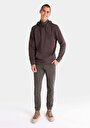 thumb-Afișați detalii pentru Regular Fit Hanorac Maro Pentru Bărbați
