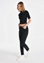 thumb-Afișați detalii pentru Pantaloni De Dama Negru Slim Fit 703 Carla Cl1066413
