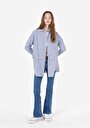thumb-Afișați detalii pentru Camasa Cu Maneca Lunga De Dama Albastru Relax Fit  Cl1071966