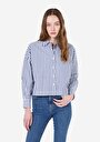thumb-Afișați detalii pentru Camasa Cu Maneca Lunga De Dama Albastru Relax Fit  Cl1071966