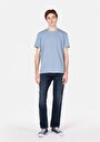 thumb-Afișați detalii pentru Tricou Cu Maneca Scurta De Barbati Albastru Regular Fit  Cl1072064