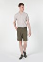thumb-Afișați detalii pentru Short / Pantaloni Scurti De Barbati Verde Regular Fit  Cl1059318