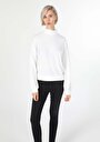 thumb-Afișați detalii pentru Tricou Cu Maneca Lunga De Dama Alb Regular Fit  Cl1055475