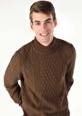 thumb-Afișați detalii pentru Pulover De Barbati Maro Regular Fit  Cl1061134