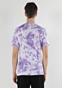 thumb-Afișați detalii pentru Confort Fit Round Neck Imprimat Purple Tricou Cu Mânecă Scurtă Pentru Bărbați