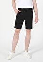 thumb-Afișați detalii pentru Short / Pantaloni Scurti De Barbati Negru Slim Fit  Cl1058907