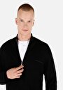 thumb-Afișați detalii pentru Cardigan De Barbati Negru Regular Fit  Cl1071691