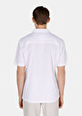 thumb-Afișați detalii pentru Camasa Cu Maneca Scurta De Barbati Alb Regular Fit  Cl1074590