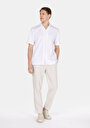 thumb-Afișați detalii pentru Camasa Cu Maneca Scurta De Barbati Alb Regular Fit  Cl1074590