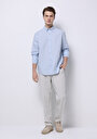 thumb-Afișați detalii pentru Camasa Cu Maneca Lunga De Barbati Albastru Regular Fit  Cl1074489