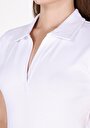 thumb-Afișați detalii pentru Tricou Cu Maneca Scurta De Dama Alb Slim Fit  Cl1073834