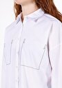 thumb-Afișați detalii pentru Camasa Cu Maneca Lunga De Dama Alb Regular Fit  Cl1071912