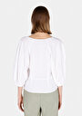 thumb-Afișați detalii pentru Cămașă Albă Pentru Femei Slim Fit