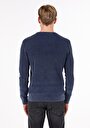 thumb-Afișați detalii pentru Pulover De Barbati Albastru Regular Fit  Cl1072501