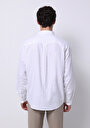 thumb-Afișați detalii pentru Camasa Cu Maneca Lunga De Barbati Alb Relaxed Fit  Cl1074490