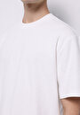 thumb-Afișați detalii pentru Comfort Fit Round Neck Drept Bărbați Alb Short Tricou Cu Mânecă Scurtă