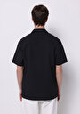 thumb-Afișați detalii pentru Camasa Cu Maneca Scurta De Barbati Negru Regular Fit  Cl1074590