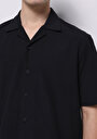 thumb-Afișați detalii pentru Camasa Cu Maneca Scurta De Barbati Negru Regular Fit  Cl1074590