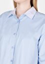 thumb-Afișați detalii pentru Camasa Cu Maneca Lunga De Dama Albastru Regular Fit  Cl1073300