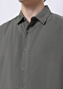 thumb-Afișați detalii pentru Camasa Cu Maneca Lunga De Barbati Kaki Comfort Fit  Cl1074507