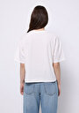 thumb-Afișați detalii pentru Tricou Cu Maneca Scurta De Dama Alb Regular Fit  Cl1075038