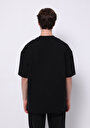 thumb-Afișați detalii pentru Tricou Cu Maneca Scurta De Barbati Negru Oversize Fit  Cl1075370