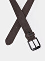 thumb-Afișați detalii pentru Curea De Barbati Maro Modern Fit  Cl1076032