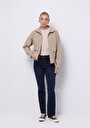 thumb-Afișați detalii pentru Jacheta De Dama Bej Regular Fit  Cl1076073