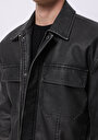 thumb-Afișați detalii pentru Jacheta De Barbati Negru Slim Fit  Cl1076178