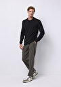 thumb-Afișați detalii pentru Pulover De Barbati Antracit Regular Fit  Cl1076070