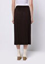 thumb-Afișați detalii pentru Fusta De Dama Maro Regular Fit  Cl1075492
