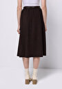 thumb-Afișați detalii pentru Fusta De Dama Maro Midi  Cl1075580
