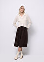 thumb-Afișați detalii pentru Fusta De Dama Maro Midi  Cl1075580