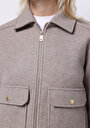 thumb-Afișați detalii pentru Jacheta De Dama Bej Regular Fit  Cl1075714